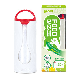 가마스 음식용 휴대용 비닐롤백 케이스(비닐30매포함)